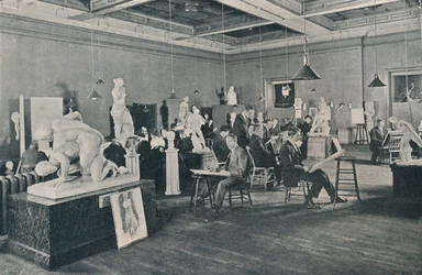 Antike und Lebensklassen am Ontario College of Art, Toronto, um 1913