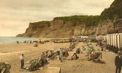 Appley Beach und Klippen, Shanklin, I.W., 1933