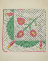 Applikations-Quilt, ca. 1936