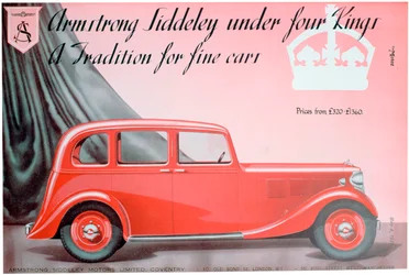 Armstrong Siddeley Motors Werbung, 1937