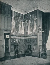 Arras-Wandteppich in Stanmore Hall, 1898-9