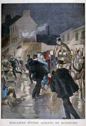 Verhaftet von der Polizei, Paris, 1900