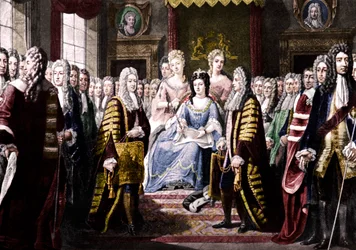 Vereinigungsartikel von Kommissaren Königin Anne vorgelegt, 1706