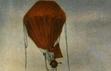 Aufstieg des Höhenforschungsballons von Piccard, 1931, 1932