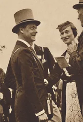 Ascot, Juni, 1935 - König Edward, damals Prinz von Wales, mit Mrs. Simpson, 1937