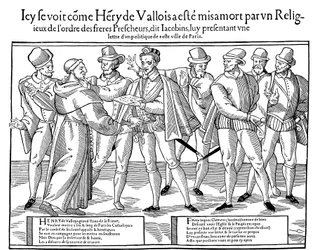 Die Ermordung Heinrichs III., König von Frankreich, 1589, 1589-1590