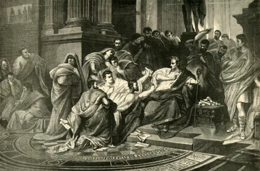 Die Ermordung Julius Cäsars, 1890.