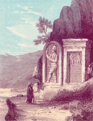 Assyrische Skulptur am Nahr El Kelb oder Hundfluss, 19. Jahrhundert