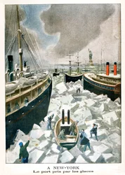 In New York, der Hafen vom Eis erobert