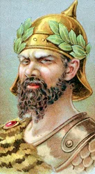Attila ca. 406-453, König der Hunnen ab 434, 19. Jahrhundert