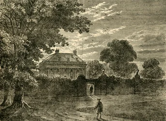 Balmes House im Jahr 1750, ca. 1876