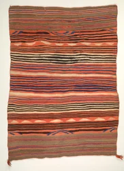 Gestreifte Decke diyugi, um 1880-1890