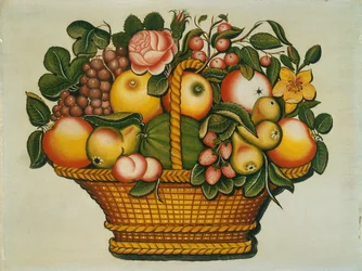 Korb mit Früchten und Blumen, ca. 1830