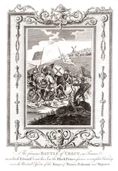 Schlacht von Crécy in Frankreich, 1346