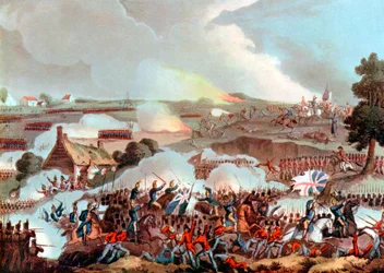 Schlacht von Waterloo, Belgien, 1815