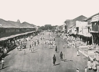 Basarszene, einheimisches Viertel, Kalkutta, Indien