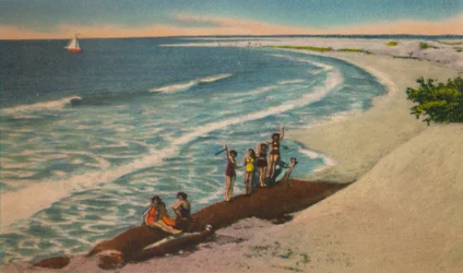Strand bei Sabanilla Resort Development, ca. 1940er Jahre