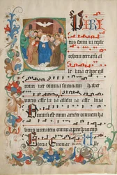 Bifolium aus einem Graduale, deutsch, spätes 15. Jahrhundert