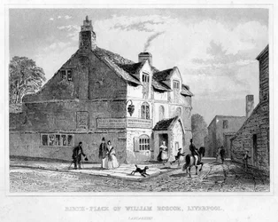Geburtsort von William Roscoe, Liverpool, Lancashire, 19. Jahrhundert