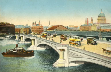 Blackfriars Brücke, London, um 1910