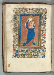 Stundenbuch Gebrauch von Metz: Fol. 26v, Jungfrau und Kind, um 1440