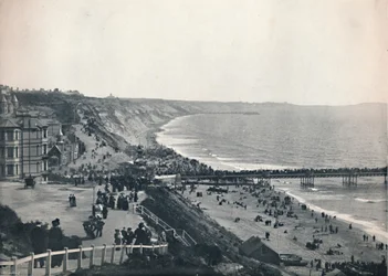 Bournemouth - Blick vom West Cliff, 1895