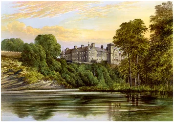 Brechin Castle, Brechin, Angus, Schottland, Heimat des Earl of Dalhousie, um 1880