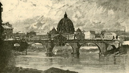 Brücke von St. Angelo, Rom, 1890