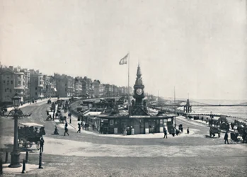 Brighton - Eingang zum Aquarium, zeigt den Kettenpier, 1895