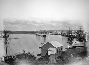 Brisbane River, Südost-Queensland, Australien, 1870-1880