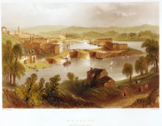 Bristol von der Rownham-Fähre, 1841