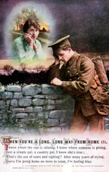 Britischer Soldat träumt von seiner Liebsten zu Hause, Erster Weltkrieg, 1914-1918