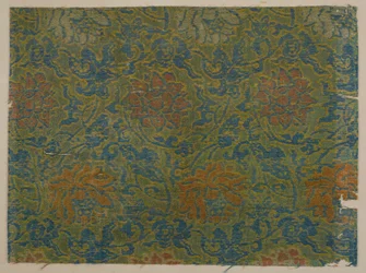 Broschiert, Seide. Ein Muster, Edo-Periode, 1615-1868