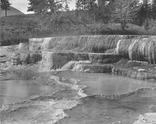 Brown Sulphur Springs, Yellowstone-Nationalpark, USA, um 1900