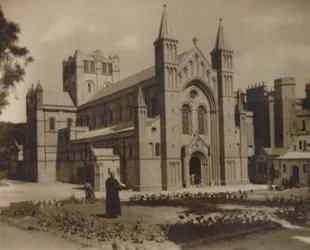 Buckfast Abbey Church, N.W., spätes 19. - frühes 20. Jahrhundert