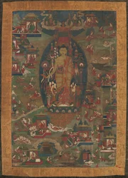 Buddha Shakyamuni und Szenen aus seinen früheren Leben Jataka-Geschichten, 1573-1619