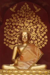 Buddha-Statue im Wat Phan On, Chiang Mai, Thailand