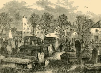 Bunhill Fields Friedhof, um 1872