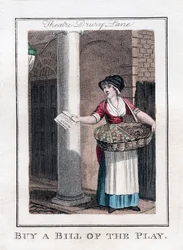 Kaufen Sie ein Programm des Stücks, Drury Lane Theatre, London, 1805
