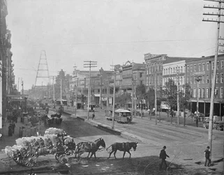 Canal Street, New Orleans, Louisiana, um 1897