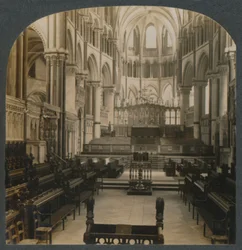 Canterbury Cathedral - Innenansicht, Canterbury, England, um 1910