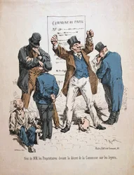 Karikatur der Eigentümer, Pariser Kommune, 1871
