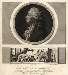 Caritat de Condorcet (1743-1794), französischer Philosoph und Mathematiker