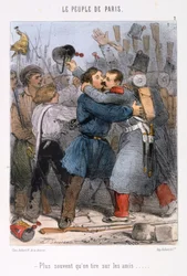 Karikatur zur Pariser Kommune, 1870er Jahre