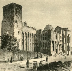 Papstschloss, Avignon, 1890