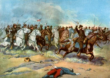 Kavallerieangriff der US-Regulären, Spanisch-Amerikanischer Krieg