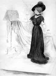 Cécile Sorel, französische Schauspielerin, 1909