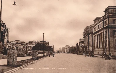 Central Avenue, Kalkutta, um 1900