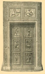 Zentrale Tür, South Kensington Museum, um 1860er Jahre