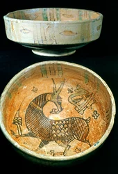 Keramikschalen, Kairouan, Tunesien, 10. Jahrhundert